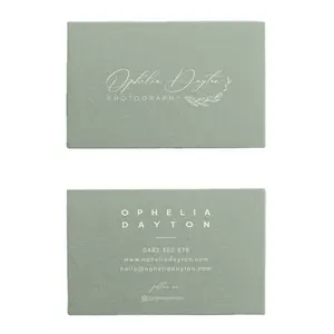 Customized Logo Print Luxury Cardboard Paper Business Cards Elegant Name Cards PSN gift card