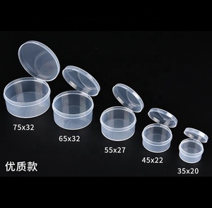 2023 i più venduti piccola scatola trasparente trasparente piccola scatola portagioie rotonda piccola cassetta degli attrezzi in plastica trasparente - Product Image 6