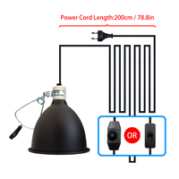 Kit combiné double lampe à pince 8,5 pouces à dôme profond pour reptiles, avec réflecteur en céramique, pour terrarium (chauffage et UVB)