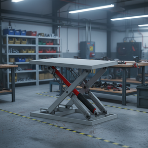 Table de préparation industrielle robuste pour presse hydraulique à double colonne, alimentation de matériaux par levage avec moteur 5 kW - Product Image 1