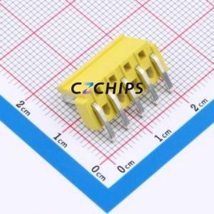 A396E1W1-2H5P12 Wire-to-Board Pin Header Bent Lead Through Hole,P=3.96mm Connector 1x5P 3.96mm Right Angle Insert VH - Product Image 2