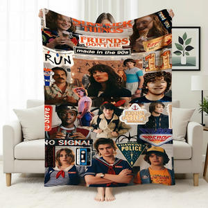 <span class=keywords><strong>Couverture</strong></span> en polaire <span class=keywords><strong>Stranger</strong></span> <span class=keywords><strong>Things</strong></span>, <span class=keywords><strong>couverture</strong></span> multifonctionnelle pour canapé, <span class=keywords><strong>couverture</strong></span> en polaire imprimée numériquement - Product Image 6