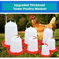 Abreuvoir automatique en plastique épaissi pour poulets, type seau avec poignée pour poussins et poulets adultes