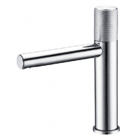 Mitigeur de lavabo moderne monotrou en laiton noir, alimentation en eau chaude et froide avec cartouche en céramique à bouton unique, robinet de lavage