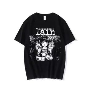 T-Shirt à manches courtes pour hommes et femmes, unisexe, avec image de manga Iwakura, série animée <span class=keywords><strong>Experiments</strong></span> <span class=keywords><strong>Lain</strong></span>, Sci Fi, 62463 - Product Image 1