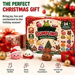 Calendario de Adviento de Navidad 2026 de Japón, Juguete Sensorial Blando de Dumpling, Set de 24 Piezas, Caja Sorpresa de Vacaciones, ¡Venta Caliente! - Product Image 2