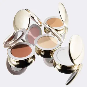 New Vegan Pink Matte Makeup Setting Powder Foundation 2023 Oil Control Waterproof High Quality Luxury Setting Pressed Powder