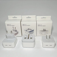 Chargeur mural PD35W pour iPhone 18, double port USB-C pliable, prise UK US EU, ensemble de charge rapide avec câble de données