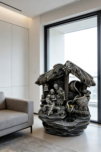 Fuente de Agua Decorativa con Escena de Natividad, Adorno Navideño con Circulación de Agua, Decoración para Patio Interior y Exterior - Product Image 2