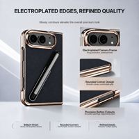 Étui de téléphone pliable compatible avec stylet pour iPhone 18 Duo, coque de protection élégante avec stylet inclus, idéal pour les voyages d'affaires