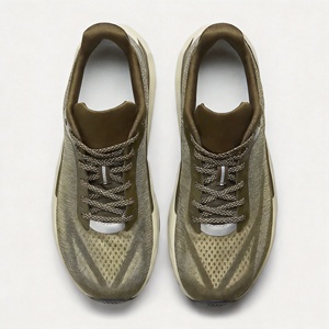 Scarpe da Corsa su Strada per Uomo Verde Oliva con Suola Spessa Curva Ammortizzante Leggera e Assorbente agli Urti con Lacci Zapatillas Hombre OEM - Product Image 5
