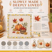 Kit de broderie sur toile personnalisé pour l'automne avec fil, toile large de qualité supérieure, tissu vierge pour artisanat, broderie et point de croix