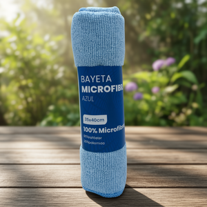 Bayeta Microfibra Azul 35x40cm 100% Microfibra Multiusage - Product Image 3