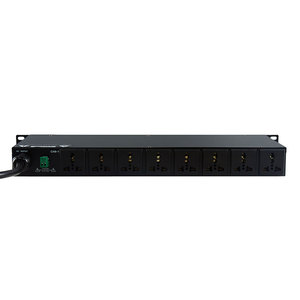 מפצל חשמל DEKEN SP-6108 II 1U להתקנה בארון, 8 יציאות, בקר אספקת חשמל סדרתי עם יציאת USB 5V לציוד אודיו - Product Image 2