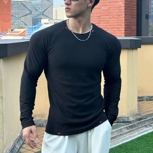 Camiseta Deportiva de Manga Larga para Hombre, de Malla Elástica y Ajustada, para Fitness, para Tallas Grandes - Product Image 2