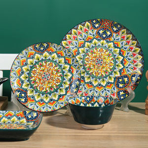 Juegos de Platos de Cerámica Estilo Nórdico Bohemia, Vajilla para Fiestas y Decoración de Mesa - Product Image 5