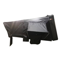 Tente de toit rigide en aluminium pliable 4x4 pour camping-car, 4 personnes, ouverture latérale, quatre saisons, une chambre pour le camping en plein air