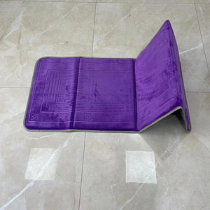 เสื่อสวดมนต์อิสลามแบบธรรมดาสามารถพับเก็บได้ทำด้วยมือซักได้สำหรับใช้ในบ้านพร้อมกระเป๋าสำหรับชาวมุสลิม - Product Image 2