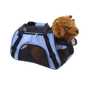 फैक्टरी थोक पोर्टेबल तह पालतू वाहक छोटे कुत्ते यात्रा बैग उच्च गुणवत्ता टिकाऊ बिल्ली वाहक बैग सांस आउटडोर - Product Image 5