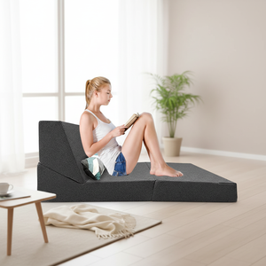 Sofá Cama Convertible Personalizado, <span class=keywords><strong>Plegable</strong></span>, de Espuma de Alta Densidad, para Habitación de Huéspedes, Espacios Pequeños, Fábrica B2B - Product Image 1