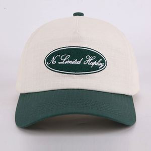 หมวกแก๊ปเบสบอลแฟชั่น unisex แบบ 5 ชิ้น ปักโลโก้ตามสั่ง หมวกทรงสปอร์ต หมวกพ่อ หมวกไม่มีโครง 100% ผ้าฝ้าย สไตล์สตรีททั่วไป ขายส่ง - Product Image 2