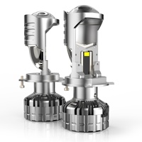 Faro LED Súper Brillante V30 de Alta Potencia 140W 14000LM con Lente de Proyector, Luz Alta y Baja, H1 H4 H7 H11 9005 CANBUS