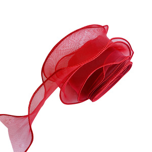 Cinta de tul de color sólido con diseño de cola de pez y bordes ondulados para empaque de pasteles, regalos y ramos 3333158 - Product Image 5