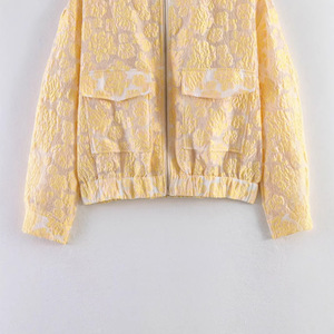 Chaqueta Bomber Jacquard 2026 para Mujer, Corte Holgado, Estilo Casual de Lujo, Chaqueta Ligera con Cierre, Fabricante Personalizado - Product Image 4