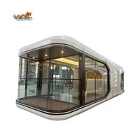 Maison flottante modulaire de luxe en conteneur, maison mobile intelligente, villa préfabriquée flottante pour la vie en bord de mer