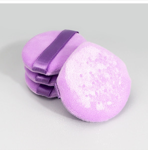 Custom Logo Triangle <b>Foundation</b> Powder Puff Eco Friendly Washable Cotton Makeup Sponge - Product Image 3