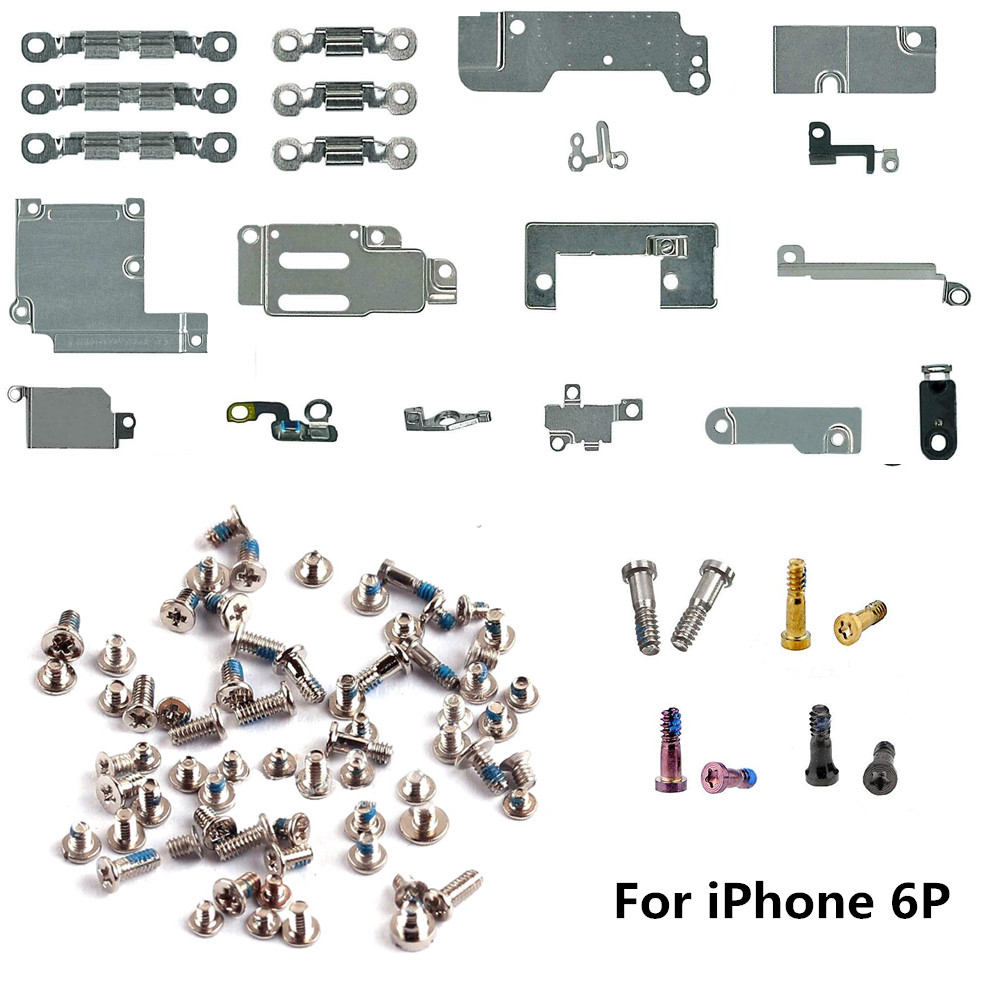 Полный комплект небольших металлических деталей для внутреннего кронштейна + полный комплект винтов для iPhone 5 5C 5S 6 6P 6s 6s Plus 7 7plus 8 Plus X XR XS MAX