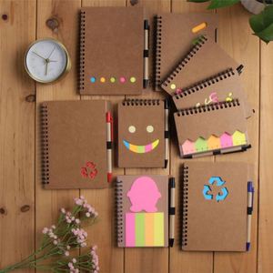 Carnet à spirales en papier kraft personnalisé avec stylo - Journal avec logo personnalisé pour cadeaux promotionnels - Product Image 2