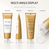Nettoyant Visage Moussant Personnalisé OEM/ODM à la Centella, Faible pH, Exfoliant, Nettoyage en Profondeur, Purifiant, Contrôle du Sébum pour Peaux Mixtes