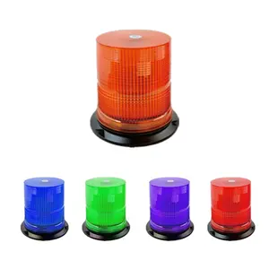 Universal Dc12/24v Led Beacon Lamp Truck Tractor Amber Led Warning Rotating Flashing Beacon Light