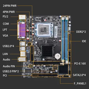 New Mainboard Chất Lượng Cao Giá Rẻ G31 Mainboard LGA 775/771 Ổ Cắm DDR2 * 2 Với PS/2 Bo Mạch Chủ