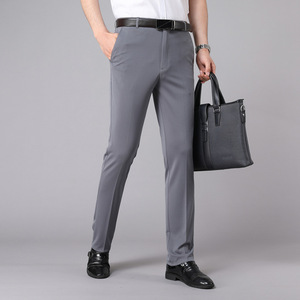 Hot Sell MTR-21 Spring and <b>Summer</b> <b>Men's</b> Business Casual Elastic <b>Trousers</b> Loose Straight <b>Trousers</b> - Product Image 4
