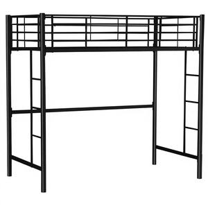 <span class=keywords><strong>Lit</strong></span> superposé moderne en métal pour enfants avec rangement, échelles et barrière de sécurité – Idéal pour appartement - Product Image 3