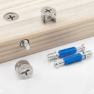 Conector de leva excéntrica 3 en 1 para muebles, <span class=keywords><strong>tornillo</strong></span> de leva excéntrica para herrajes de cajones de gabinetes y carpintería - Product Image 1