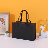 Boîtes cadeaux en carton rigide pliables et recyclables avec logo personnalisé, emballage noir, couvercle à fermeture magnétique