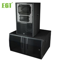 Subwoofer passif robuste de 18 pouces pour longues distances avec revêtement en polyurée pour stades et grands événements en plein air