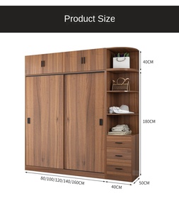 <span class=keywords><strong>Guardaroba</strong></span> di Fabbrica dal Design Moderno e Minimalista per Camera da Letto con <span class=keywords><strong>Ante</strong></span> <span class=keywords><strong>Scorrevoli</strong></span> Armadio Semplice Personalizzato - Product Image 5