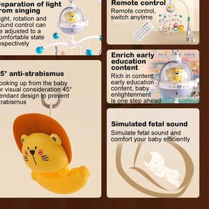 Cloche de lit musicale mobile pour bébé Cloche roulante confortable pour bébé mignon avec musique - Product Image 3