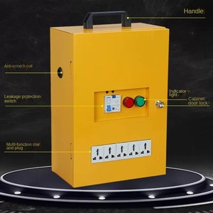 Boîte de distribution portable temporaire avec câblage d'alimentation sur chantier - Product Image 3