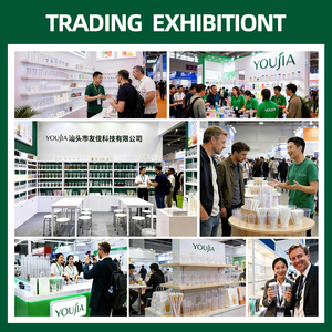 Party Plastic Wine <strong>Glasses</strong> Disposable Clear Juice Coffee Smoothie Cup Take Away PET Plastic Cup With Flat Dome Lid - Product Image 5