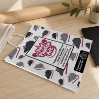 Sacs shopping en papier personnalisés imprimés avec poignées torsadées pour l'emballage de cadeaux de détail