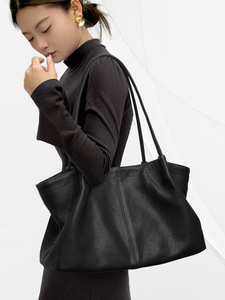 Bolsos informales de cuero genuino de alta calidad para mujer, bolsos de hombro tipo bandolera de diseñador, bolso de mano de gran capacidad, bolsos para mujer - Product Image 3