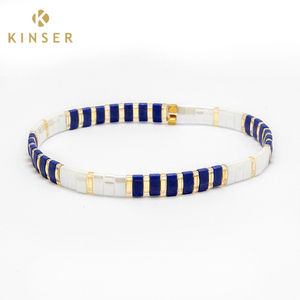 Pulsera de cuentas de Tila para mujer, brazalete con abalorios de arcoíris, joyería bohemia de playa, regalo, precio al por mayor - Product Image 5