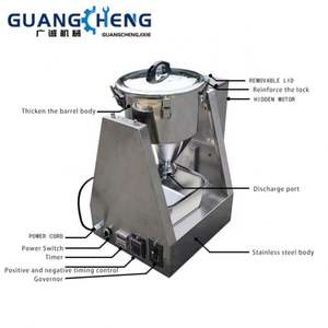 Mezclador de Partículas Plásticas Giratorio de 360 Grados, Silencioso y de Alta Eficiencia, Mezclador de Alimentos, Mezclador de Polvo de Acero Inoxidable, Fabricado en China - Product Image 2