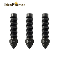 Utilisé pour ELEGOO Centauri Carbon 3d Printer Parts 0.4/0.6/0.8/1.75mm Pièces d'imprimante à buse en acier trempé Essential