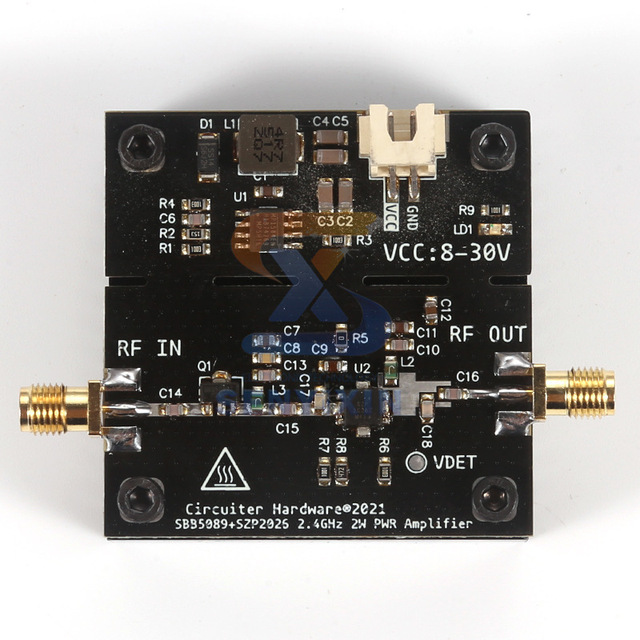 SBB5089 + SZP2026 Power Amplifier 2.4GHz-2.5GHz 2 Microwave Power Amplifier